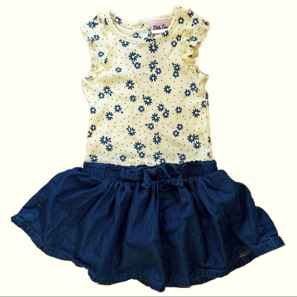 Baby Girl Top and Denim Skirt SET!